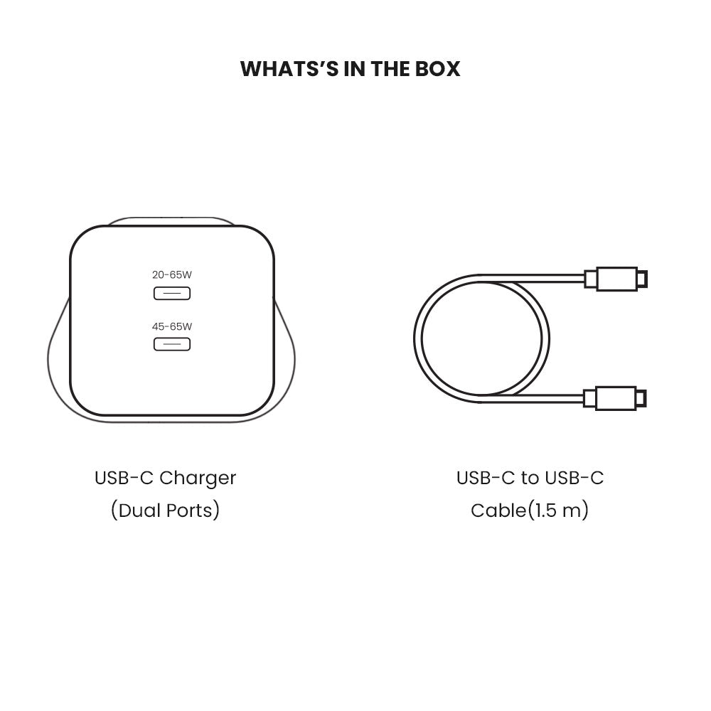 BLITZ 65W Dual USB-C GaN Charger