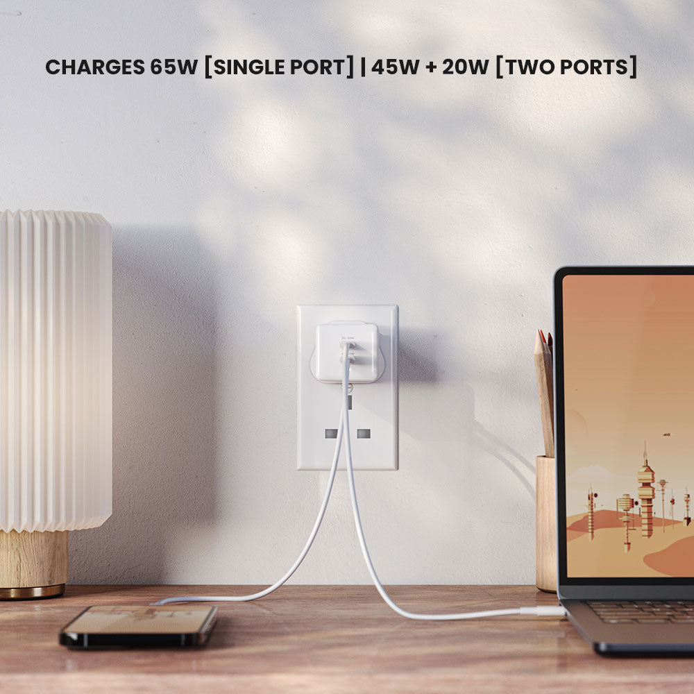 BLITZ 65W Dual USB-C GaN Charger