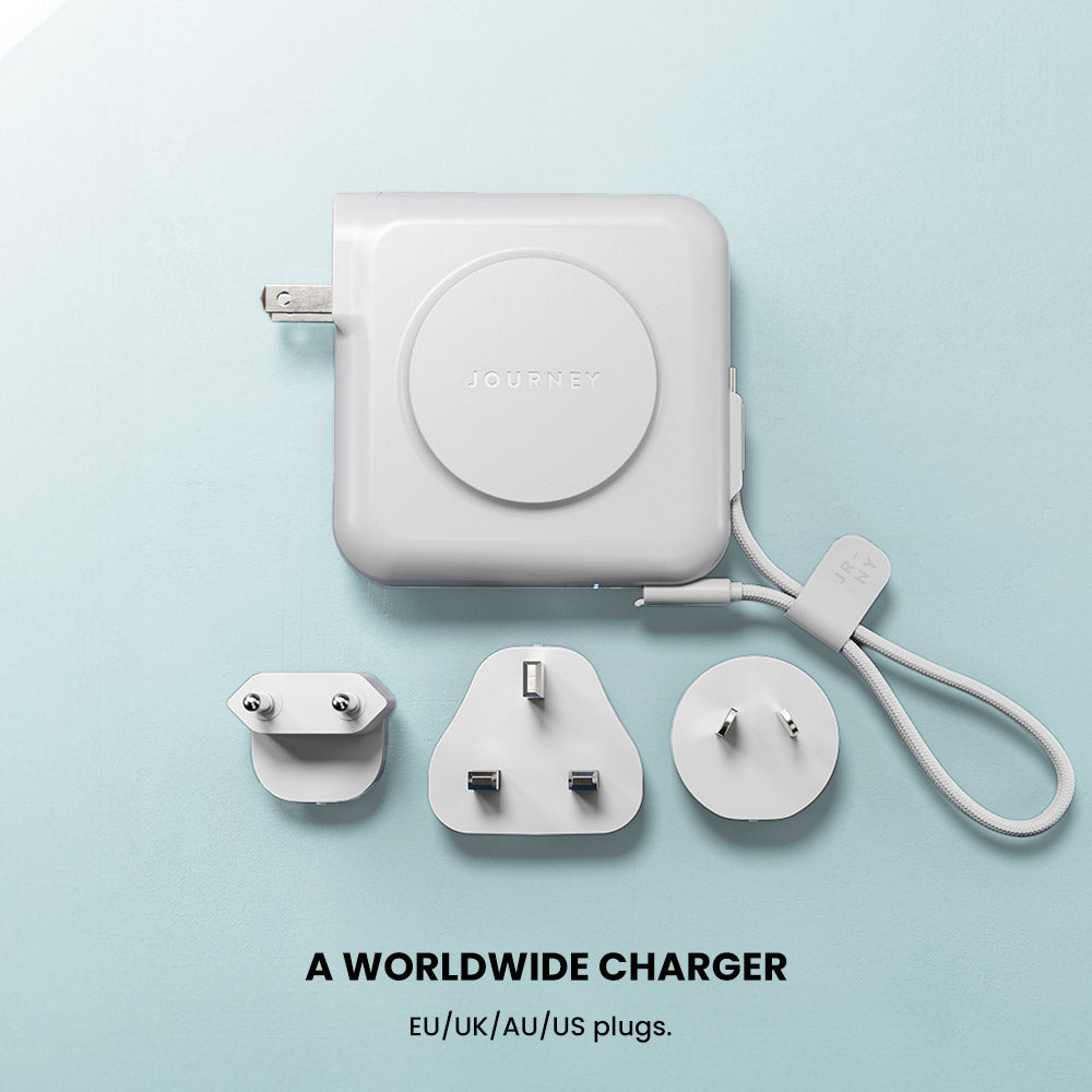 AXIE 3-in-1 Global Wall Charger & 10k mAh Power Bank