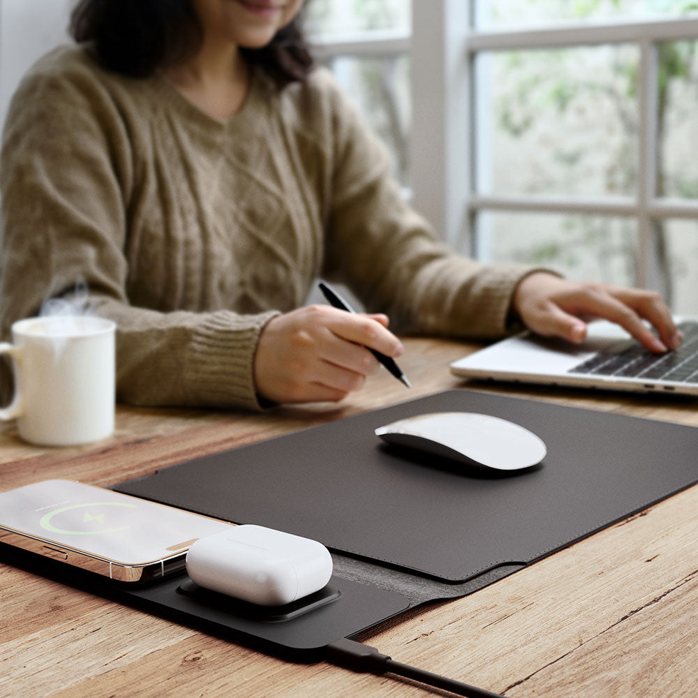 Laptop table with deals charger